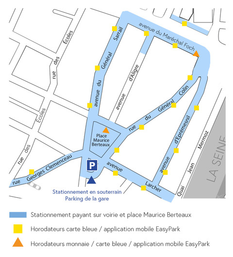 Stationnement Maurice Berteaux plan horodateurs - Def